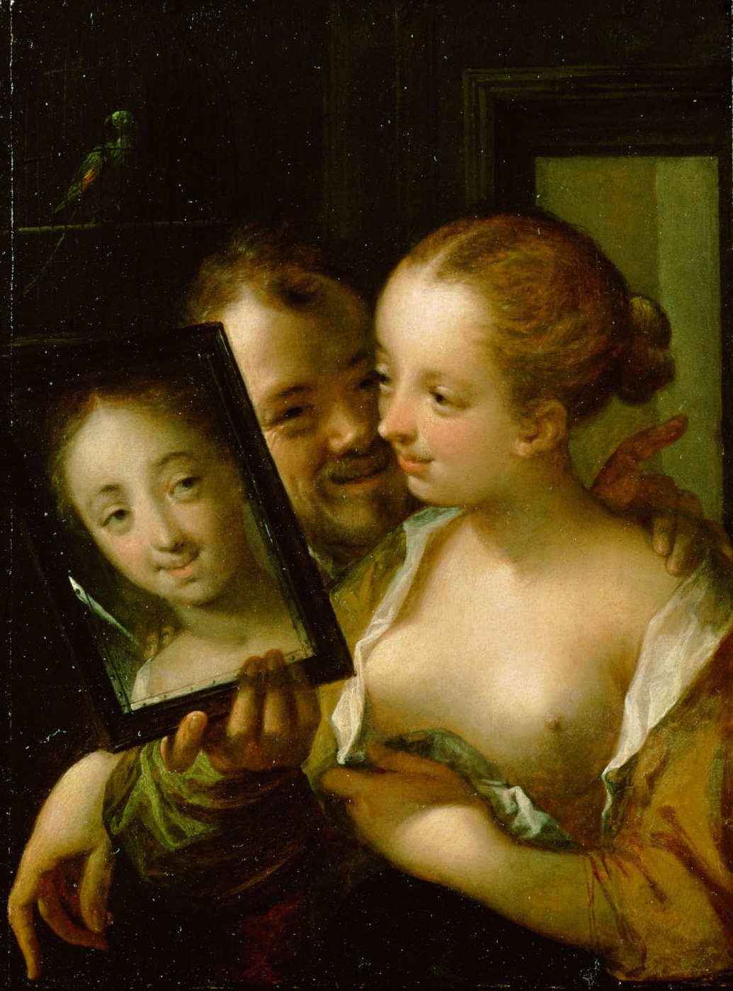 A couple with mirror